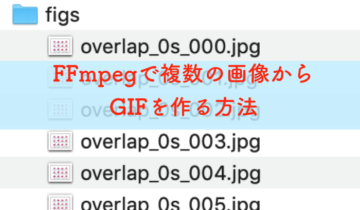 FFmpegで複数の画像からGIFを作る方法